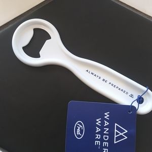 Heavy Duty Bottle Opener, Fred Wander Ware, White Ceramic Coated